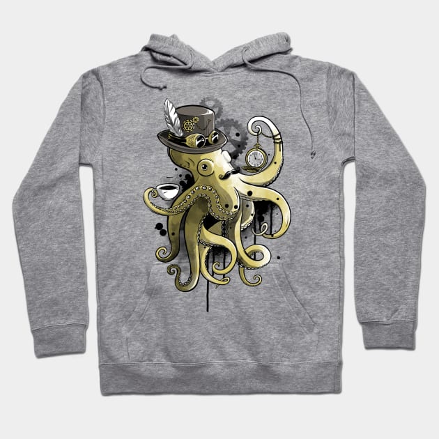 Steampunk octopus Hoodie by NemiMakeit